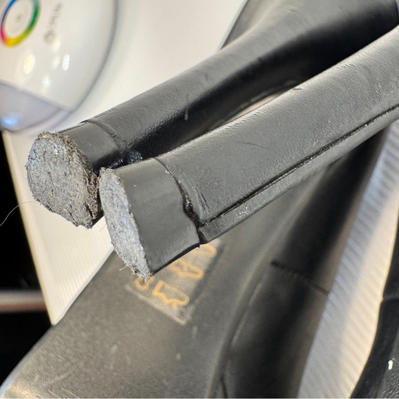 Call it Spring Black Leather Platform Heels Size 7 - Picture 13 of 13